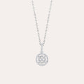 Luminous Halo Diamond Pendant