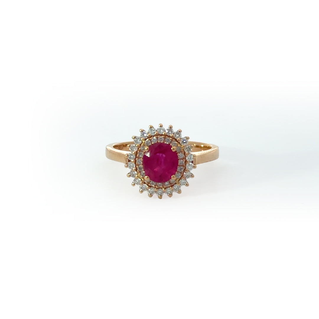 Ruby Royale Diamond Ring