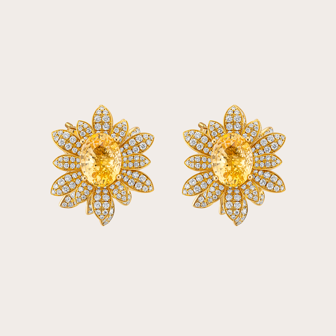 Golden Petal Earrings