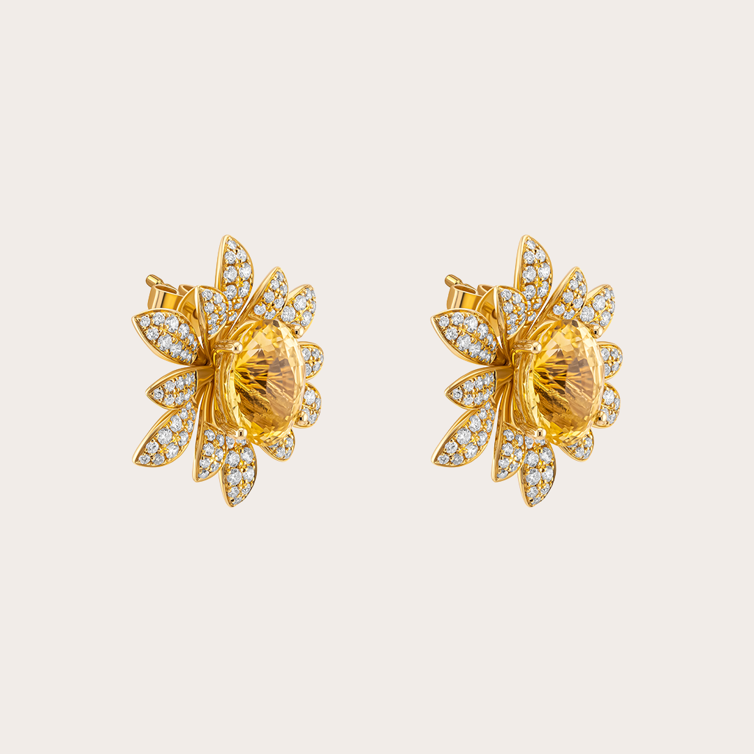 Golden Petal Earrings