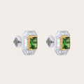 Tsavorite Octagon Earrings
