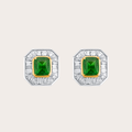 Tsavorite Octagon Earrings