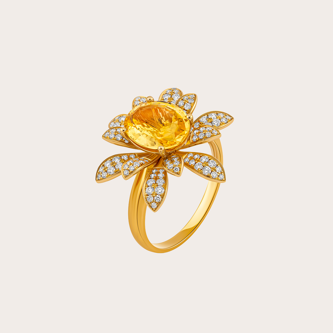Golden Petal Ring