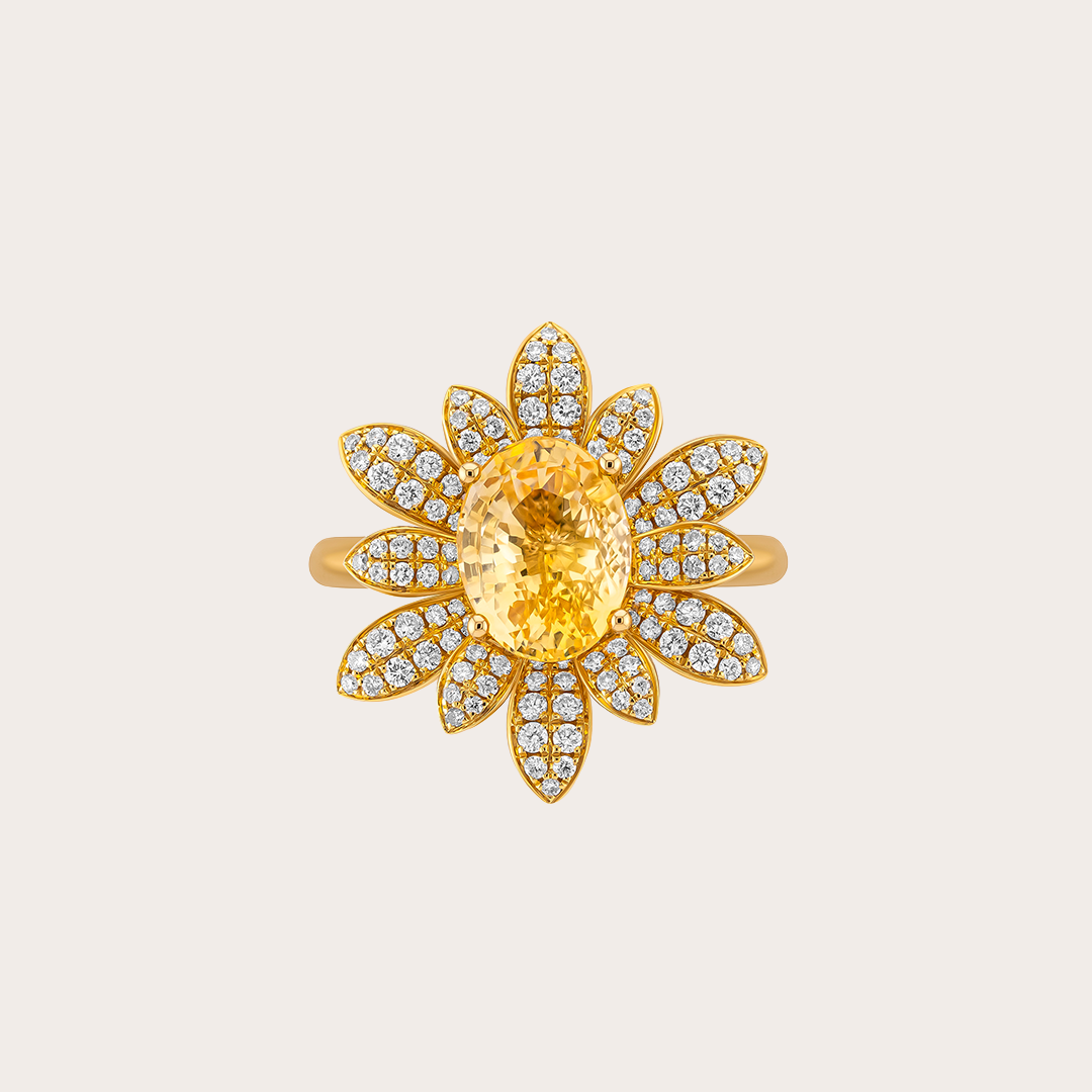 Golden Petal Ring