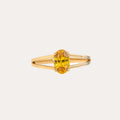 Golden Glow Yellow Sapphire Ring