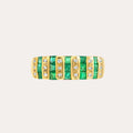 Emerald and Diamond Elegance Ring