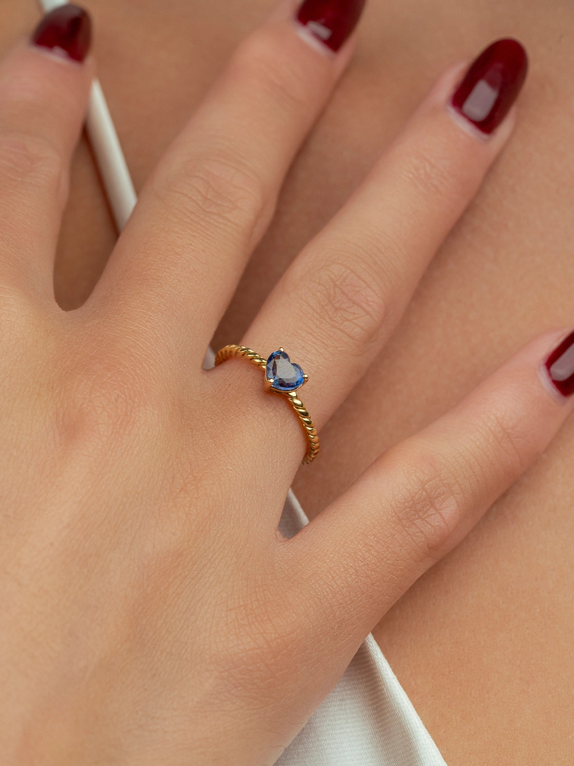 Sky Glow Blue Sapphire Ring