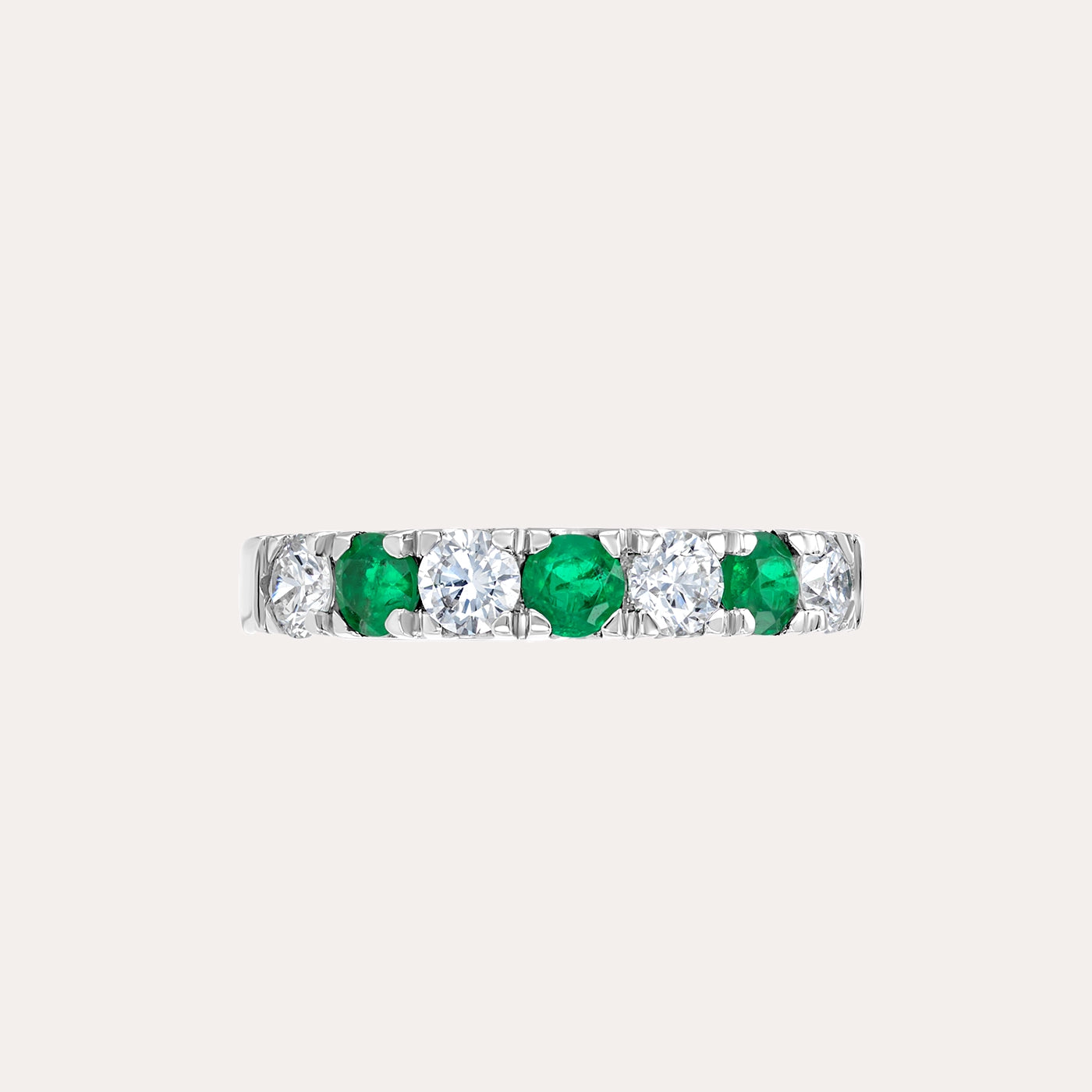 Trio Emerald and Diamond Glow Ring