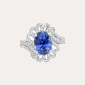 Royale Blue Sapphire & Diamond Ring