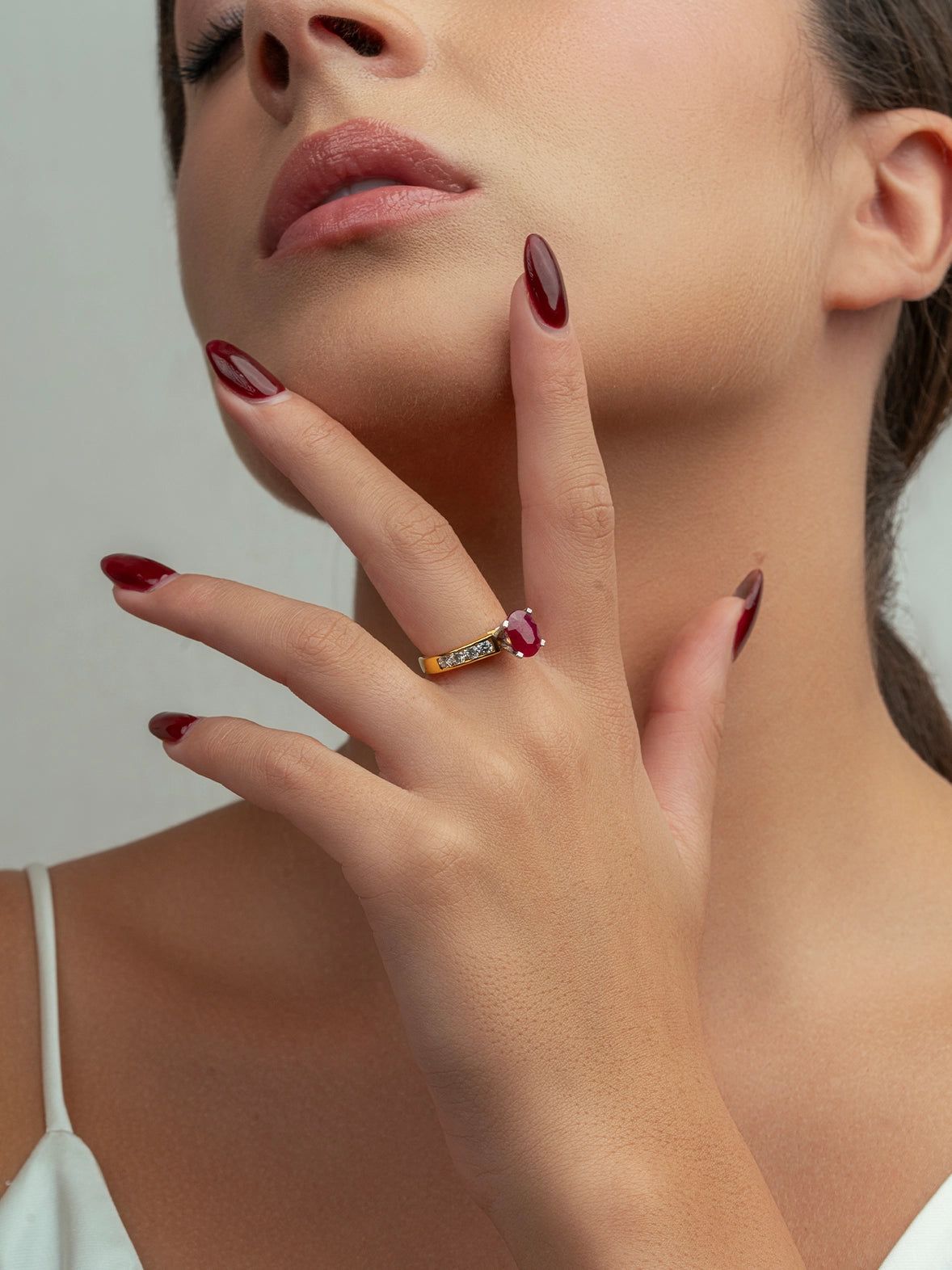 Ruby and Diamond Classic Ring