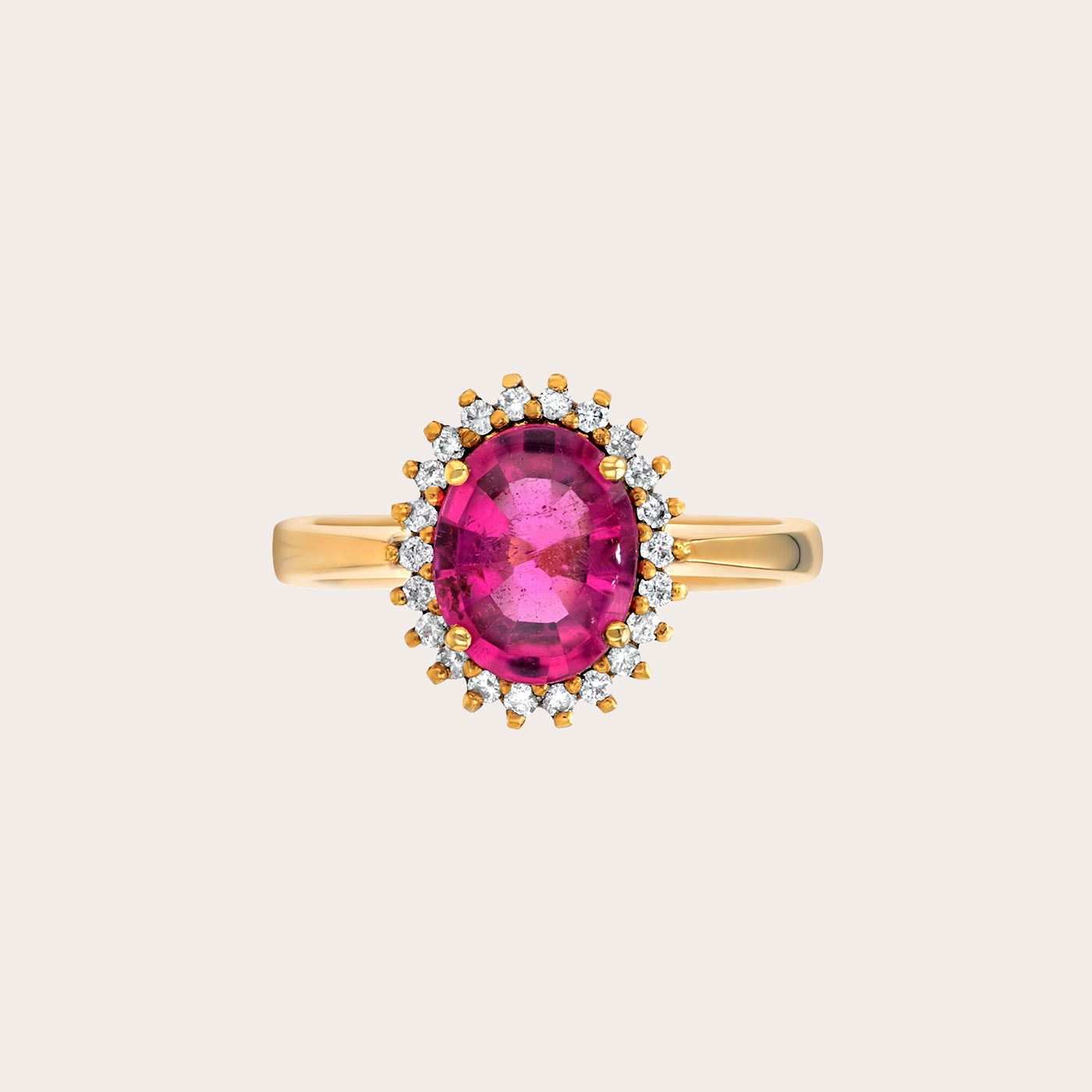 Pink Sapphire and Diamond Grace Ring