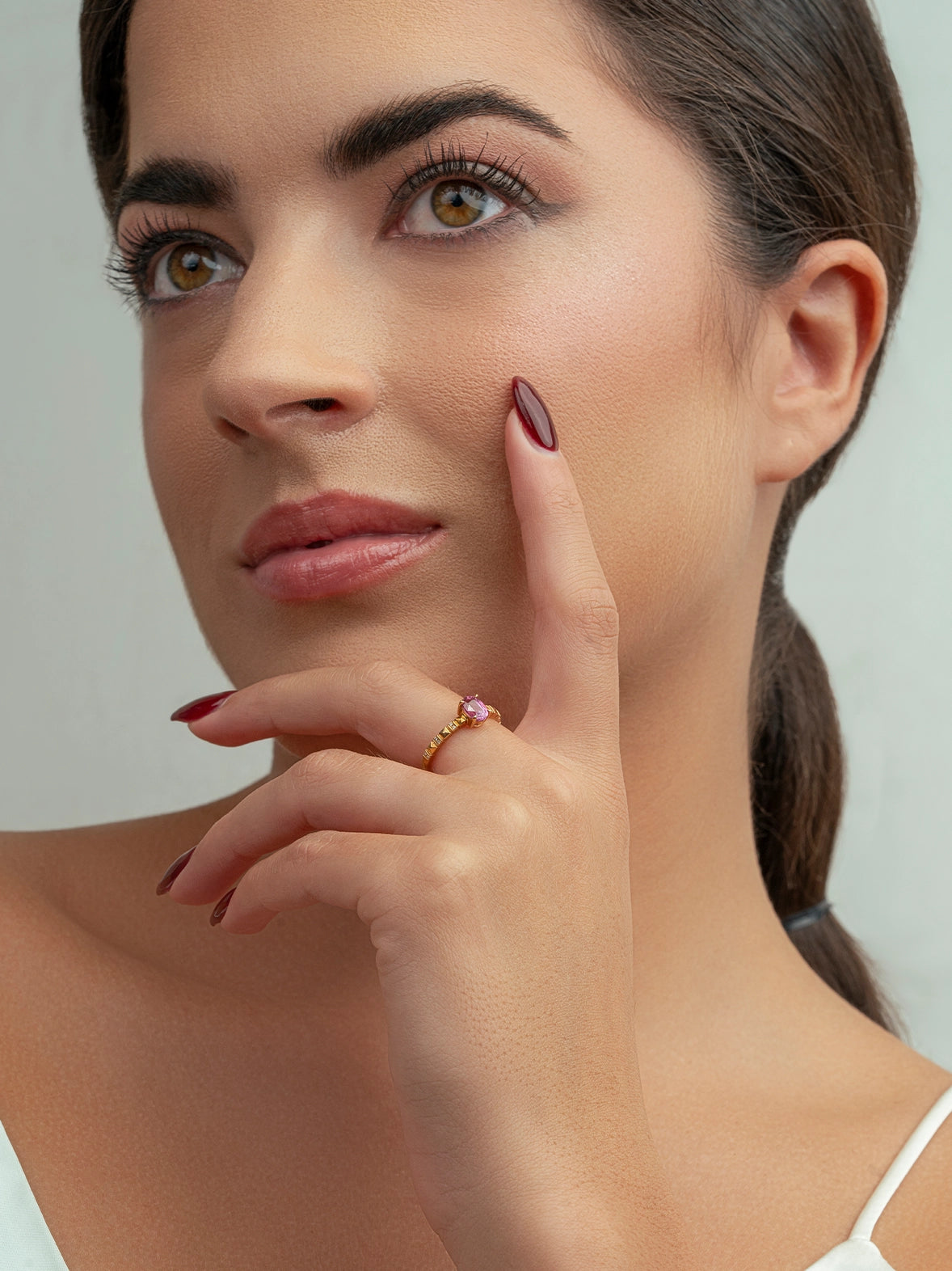 Vibrant Sapphire and Diamond Ring