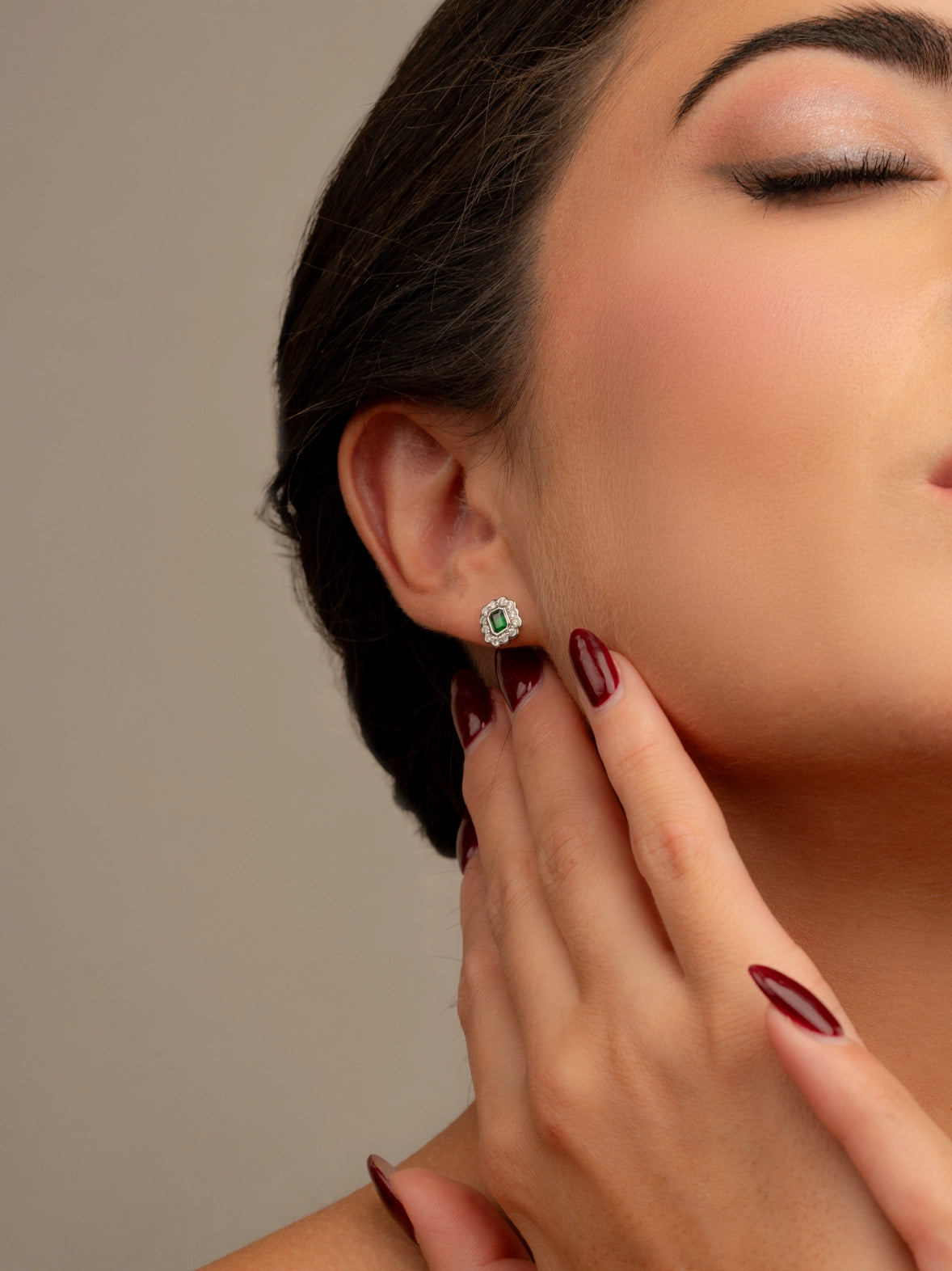 Tsavorites and Diamond Earrings