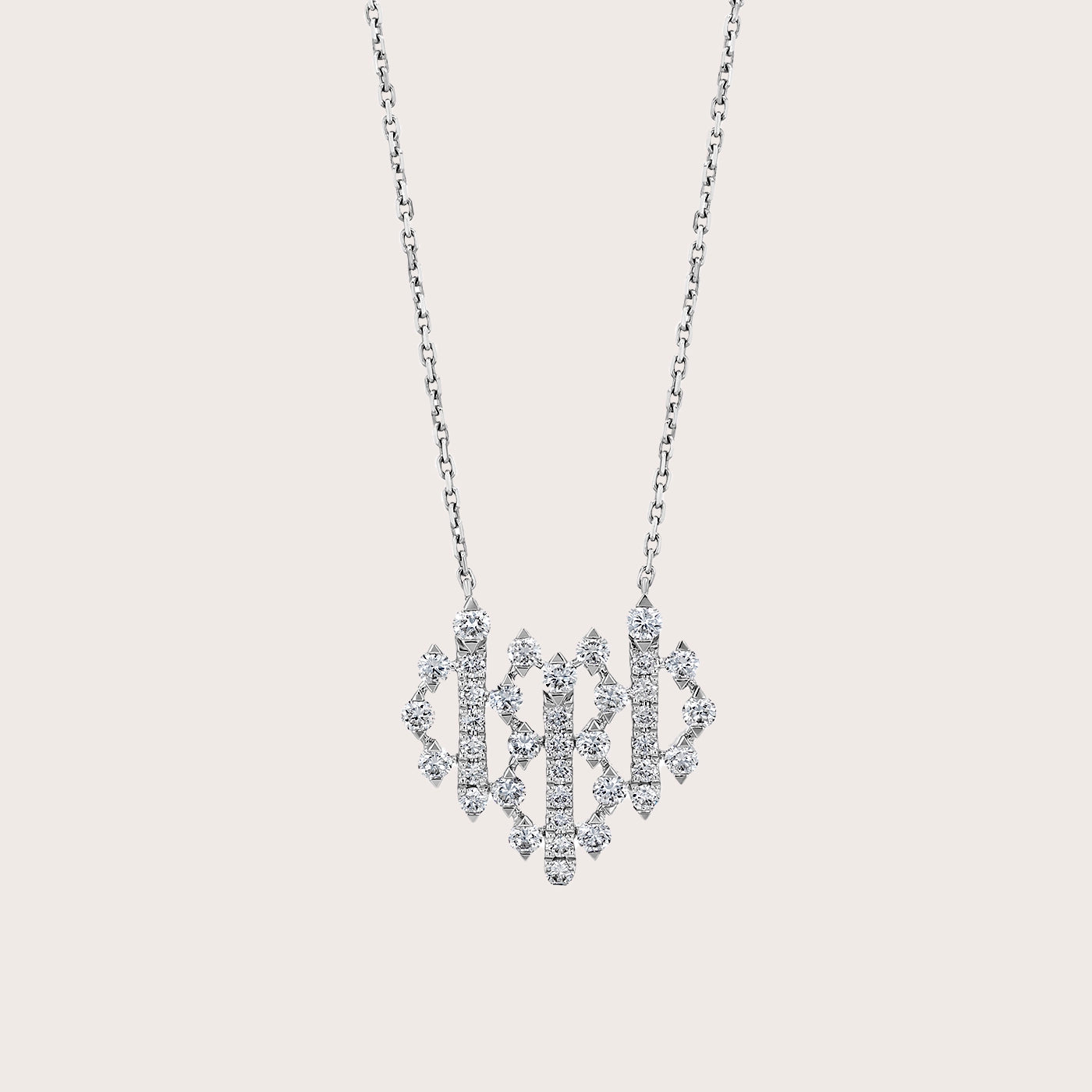 Diamond Pendant with White  Gold