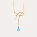Aquamarine and Diamond Pendant