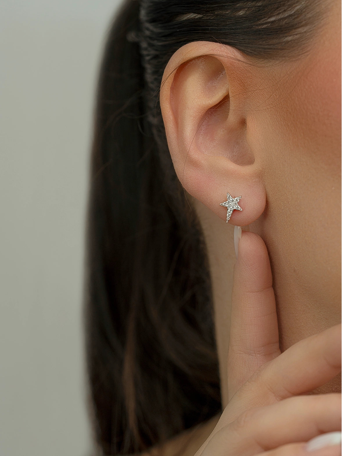 Golden Starburst Diamond Earrings