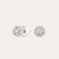 Luminous Halo Diamond Earrings