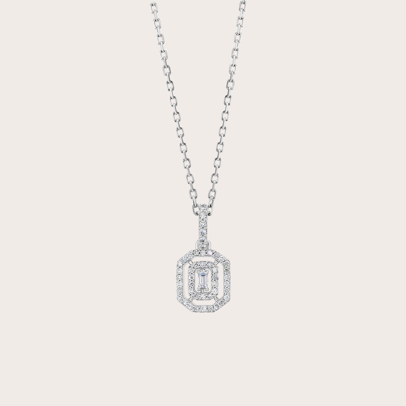Minimal Diamond Pendant