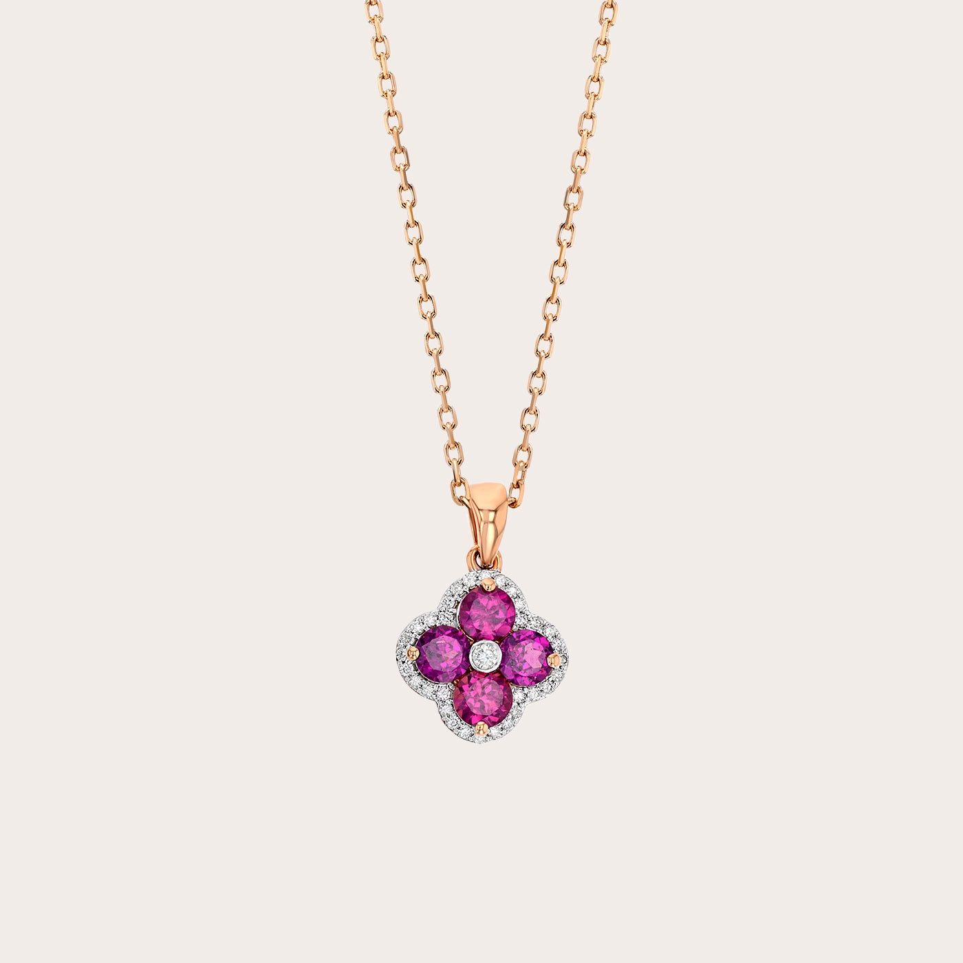 Rhodolite Bloom Pendant