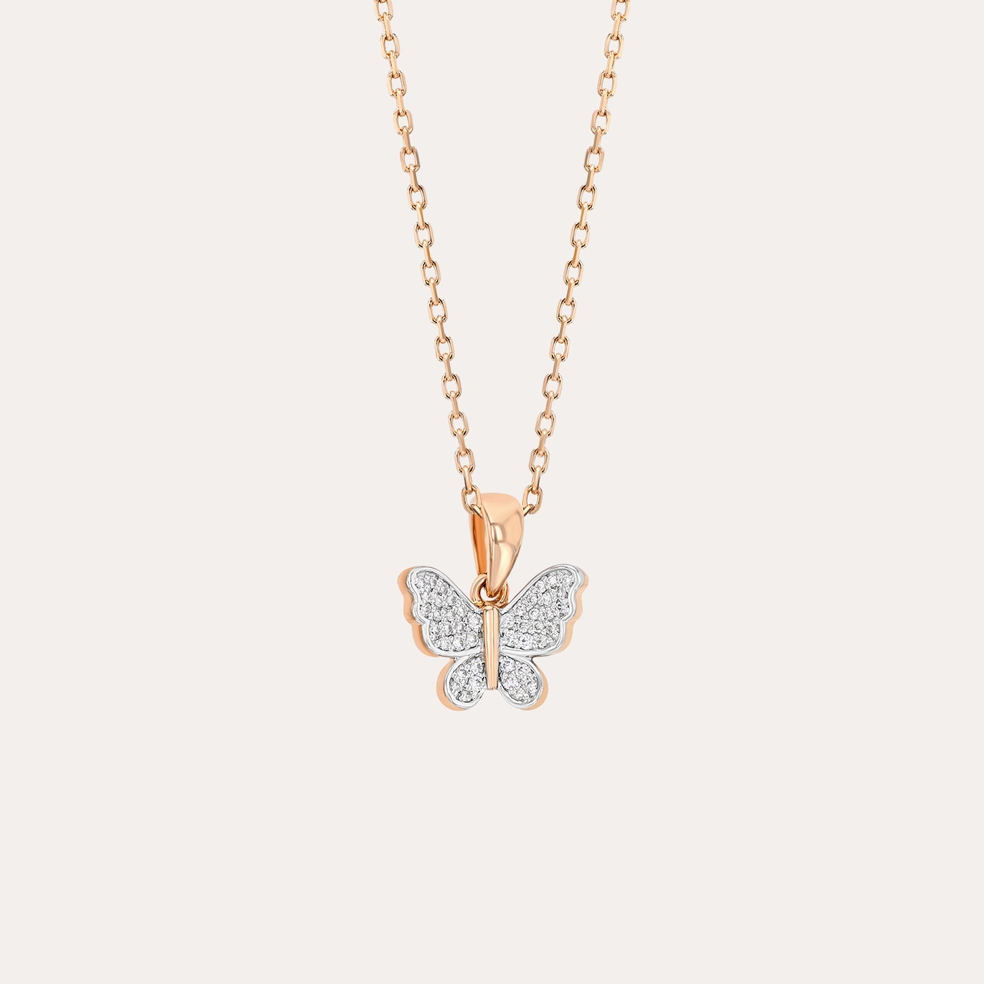 Diamond Butterfly Pendant