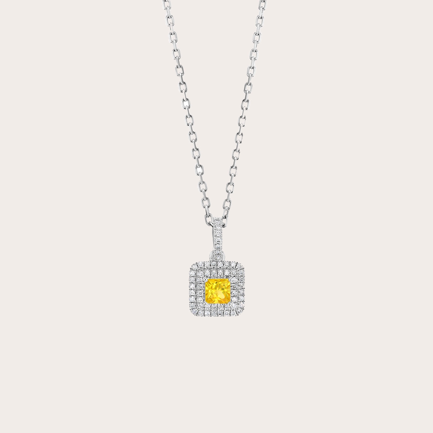 Yellow Sapphire Pendant