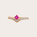 Pink Sapphire and Diamond Grace Ring