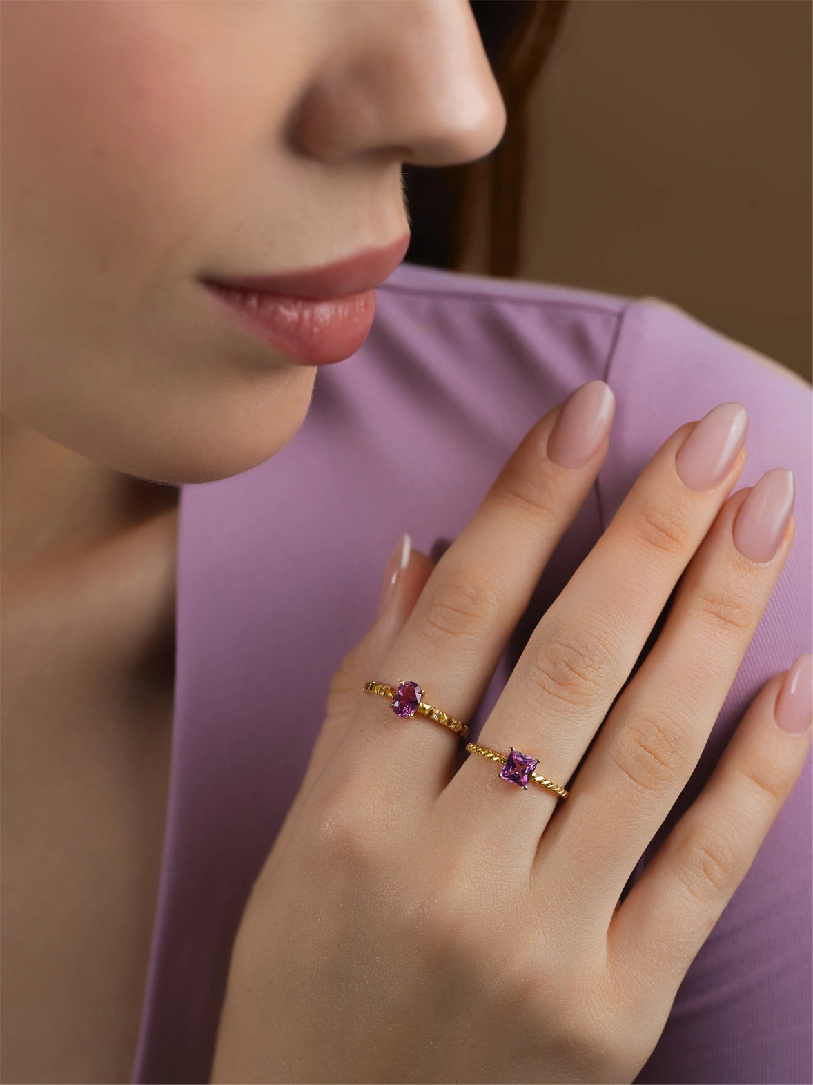 Vibrant Sapphire and Diamond Ring