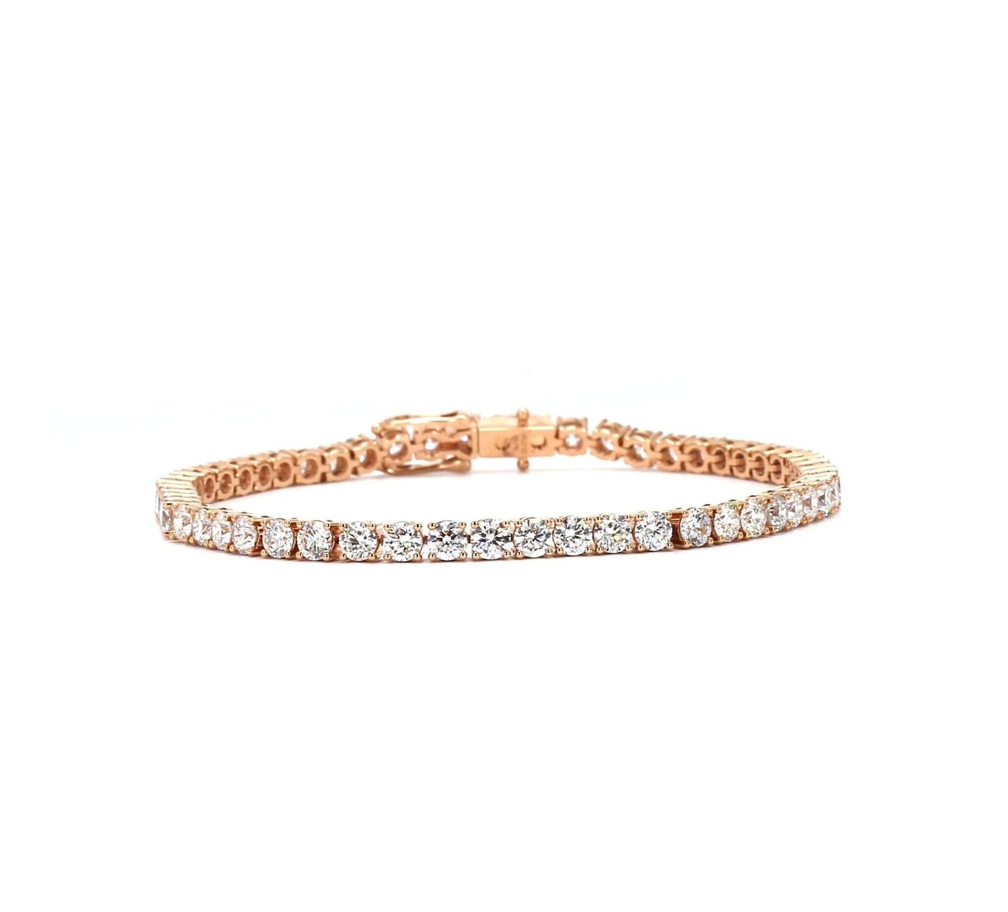 Diamond Tennis Bracelet in Rose Gold