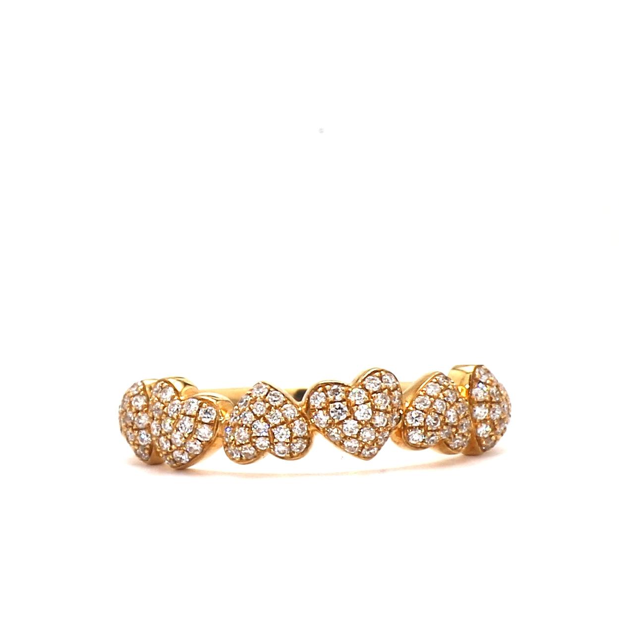 Elegant Radiance Gold and Diamond Ring