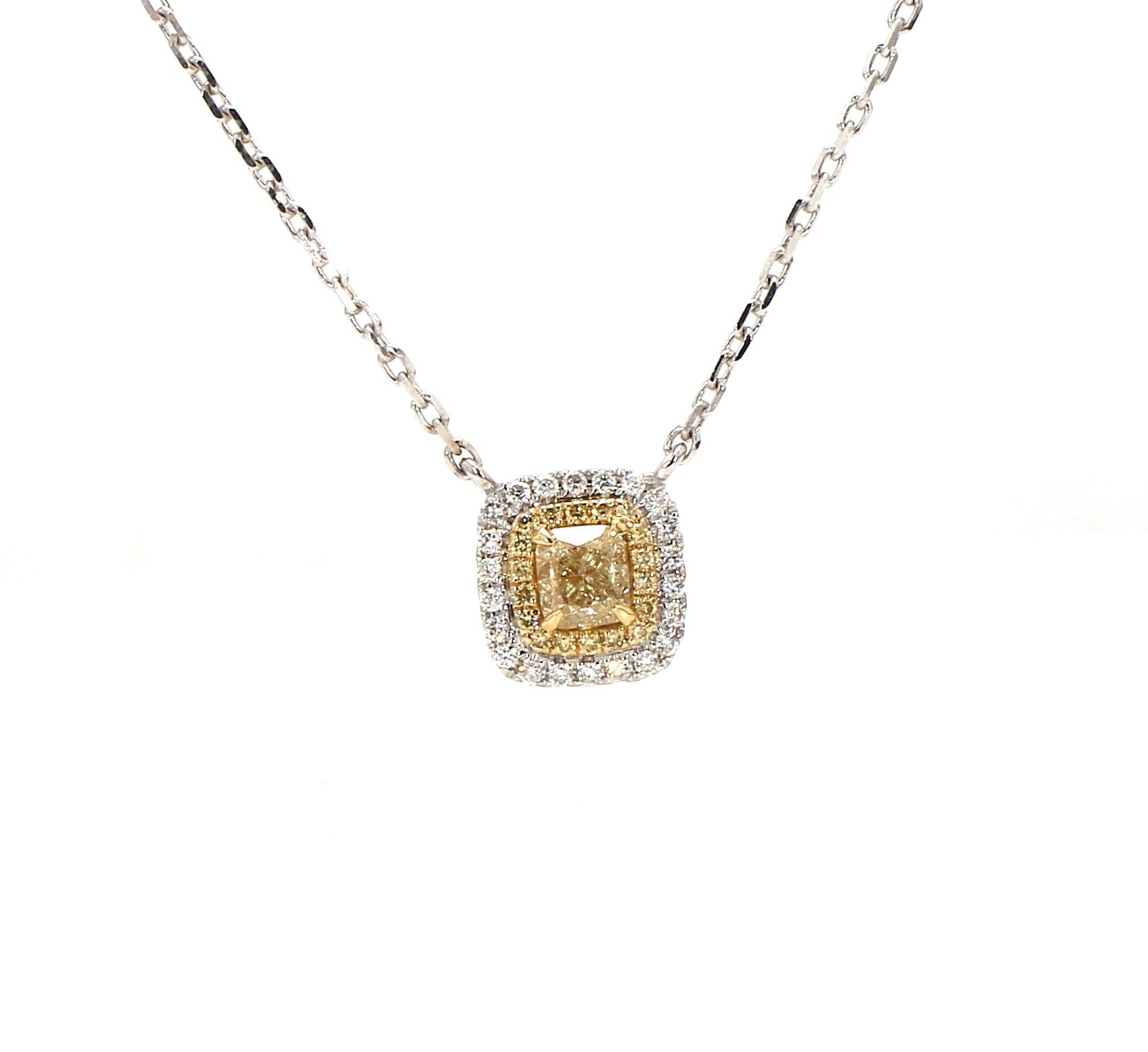 Fancy Yellow Diamond Pendant
