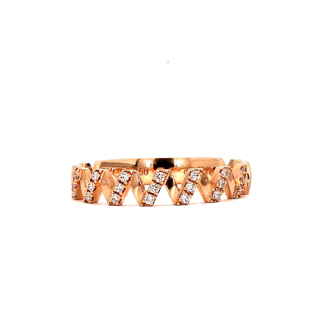 Rose Gold Diamond Spark Ring
