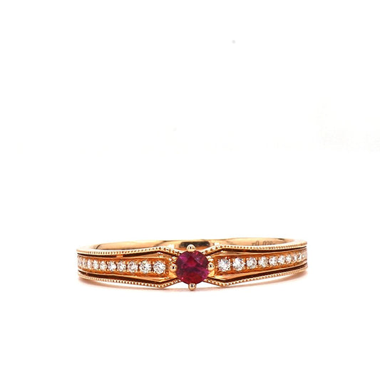 Ruby Radiance Diamond Ring